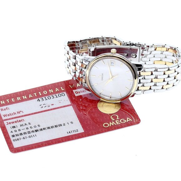 OMEGA De Ville Prestige 4310.31 YG2 tone Silver Dial Quartz Men\'s Watch_846086 main image 4